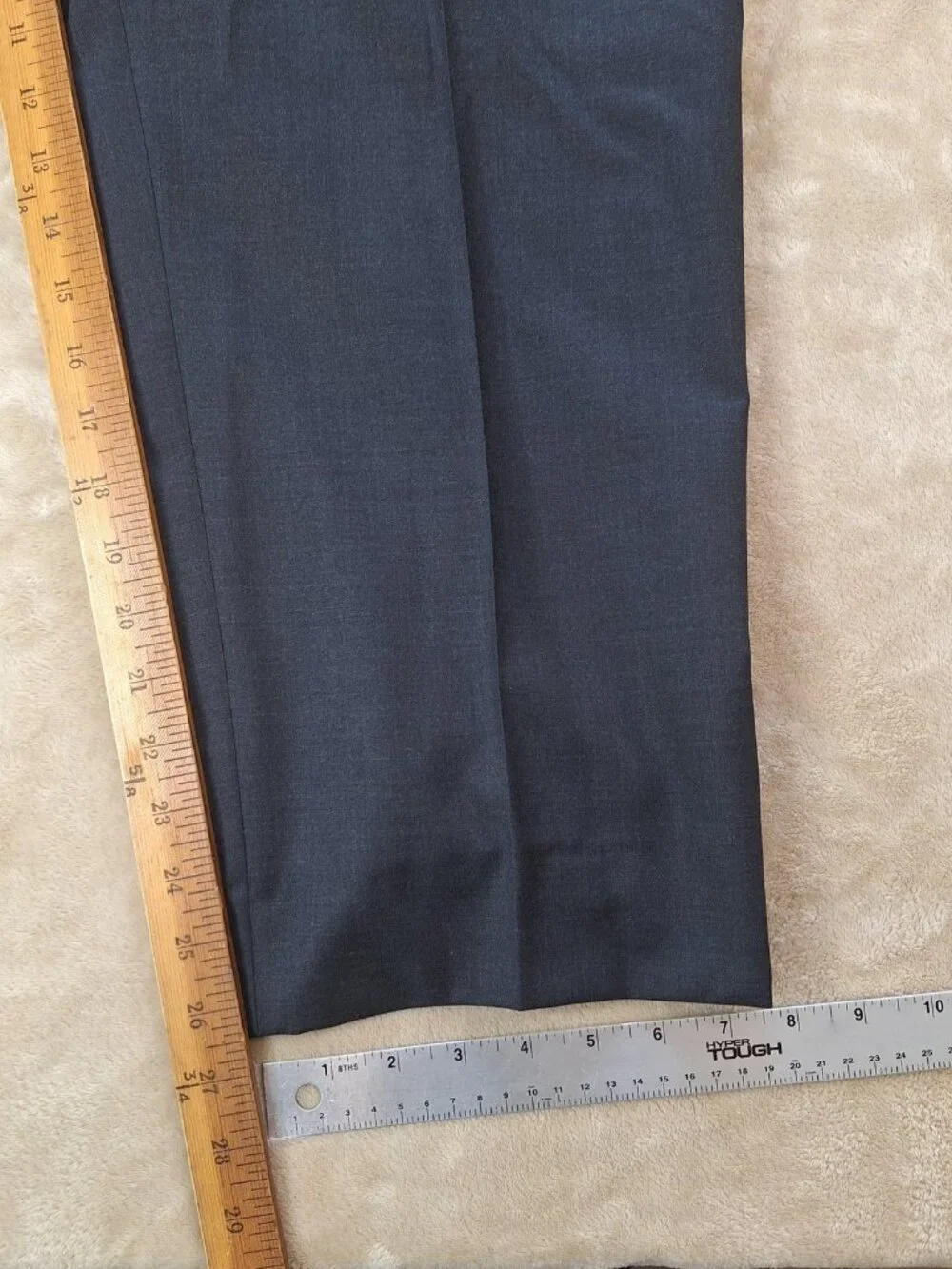 Southwick Suit Mens 52R 46W Gray Wool Double Vent 2 Button 2 Piece Formal USA